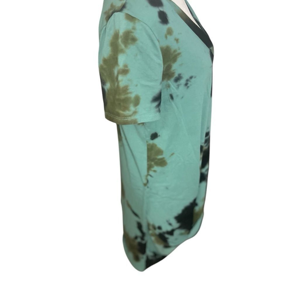 n: PHILANTHROPY Leonardo Dress Tie-Dye Martini V-Neck medium midi - Picture 6 of 13